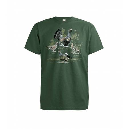 Bottle Green DC Grouse T-shirt (Text in Finnish)