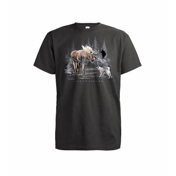 Light Graphite DC Finnish Moose hunting T-shirt