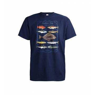 Deep Navy Northern Fish T-shirt