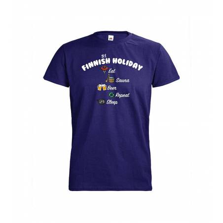 Cobalt blue DC Holiday in Finland T-shirt
