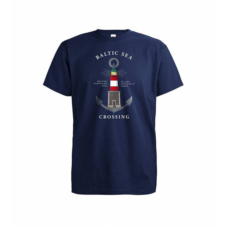 Deep Navy DC Baltic Sea Lighthouse T-shirt