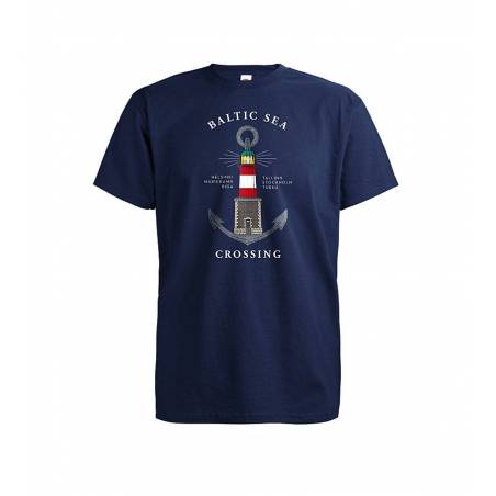 Deep Navy DC Baltic Sea Lighthouse T-shirt