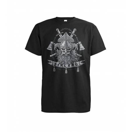 Musta DC Home of Vikings FINLAND T-paita