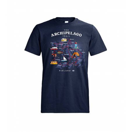 Tummansininen DC Archipelago Trail T-paita
