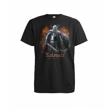 Musta DC Kalevala Legend T-paita