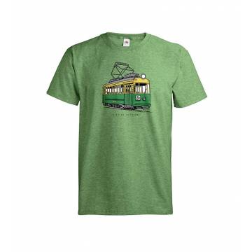 Keltainen/Kirkkaanvihreä DC Vanha Raitiovaunu T-paita