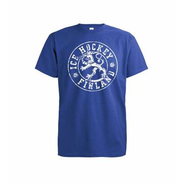 Royal Blue Ice Hockey Finland T-shirt