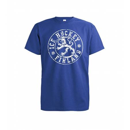 Royal Blue Ice Hockey Finland T-shirt