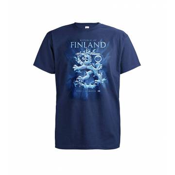 Navy Blue DC Finland, Icy Lion T-shirt