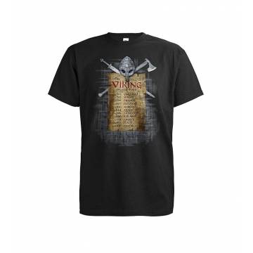 Musta Viking World Tour T-paita