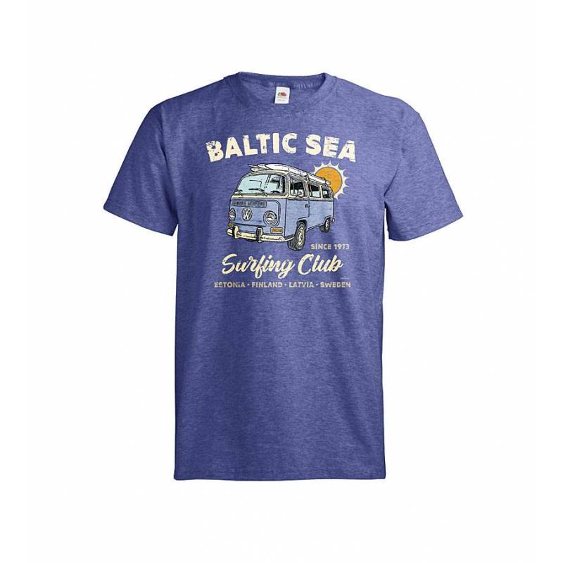 Meleerattu retro royal DC Baltic Sea Surfing Club T-paita