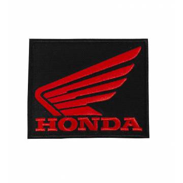 Black Honda Embroided Badge 75x62  mm