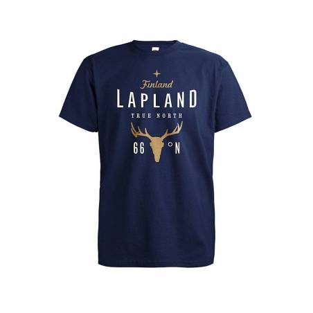 Syvänsininen DC Lapland - True North T-paita