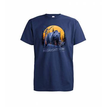 Navy Blue DC Midnight sun, bear T-shirt