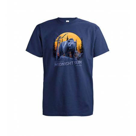 Navy Blue DC Midnight sun, bear T-shirt