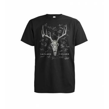 Black DC Reindeer skull, Lapland T-shirt