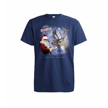 Navy Blue I have met Santa T-shirt