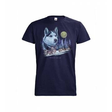 Deep Navy Huskysled, Lapland T-shirt