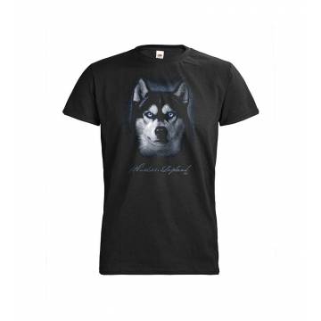 Black Husky head, Lapland T-shirt
