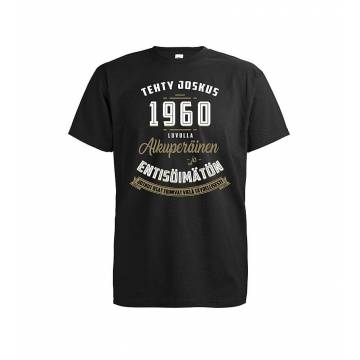 Musta DC Tehty joskus 1960 luvulla T-paita