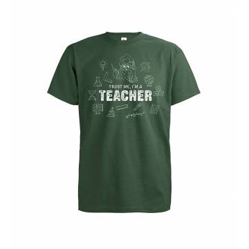 Pullonvihreä Trust me I´m a Teacher T-paita