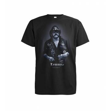 Musta Lemmy 1945-2015 T-paita, isot koot