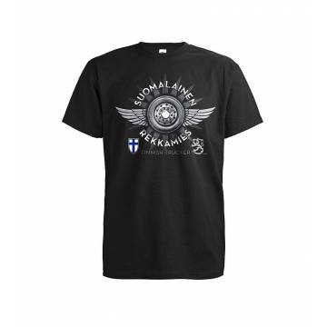 Black Finnish Truck Driver T-shirt