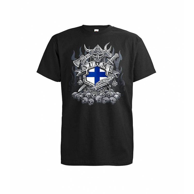 Musta Patria Suomi T-paita