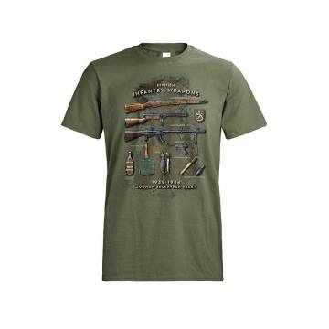 Metsän vihreä DC Jalkaväen aseet 39-44 T-paita