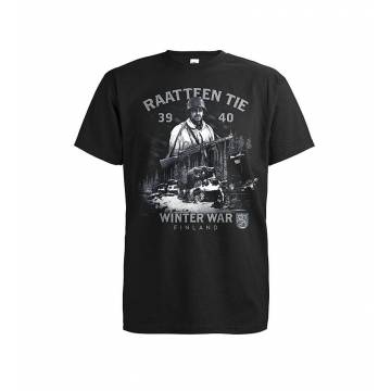 Black Raatteen Tie T-shirt