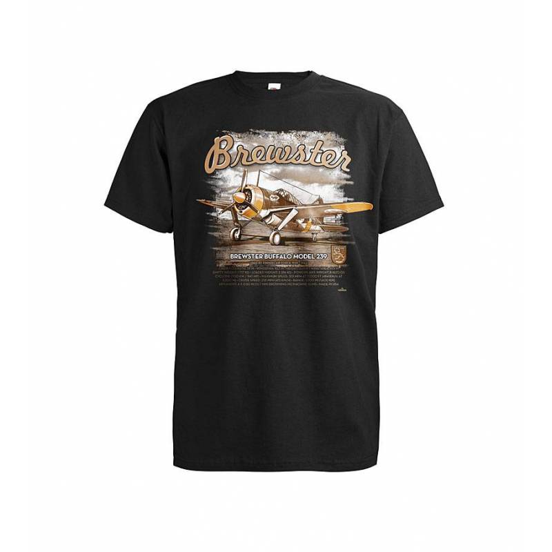 Black DC Brewster on airfield T-shirt