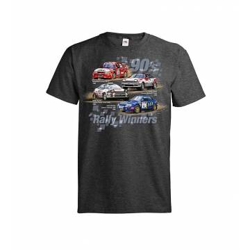 Dark melange gray DC 90´s Rally Winners T-shirt