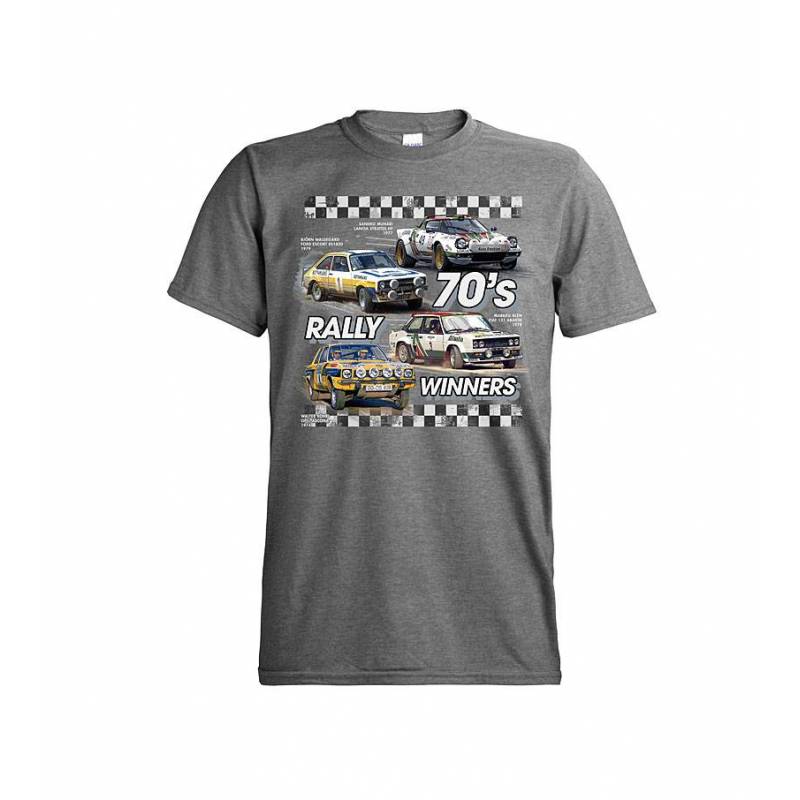 Graphite Heather DC 70´s Rally WinnersT-shirt