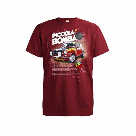 Brick Red DC A112 Abarth Piccola Bomba T-shirt