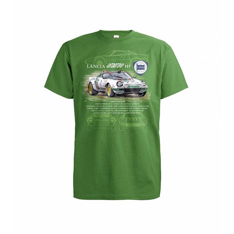 White DC Lancia Stratos T-shirt