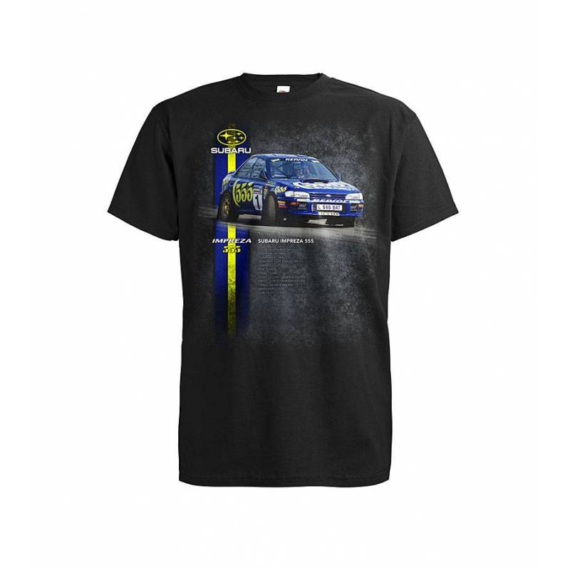 Black DC Subaru Impreza 555 T-shirt