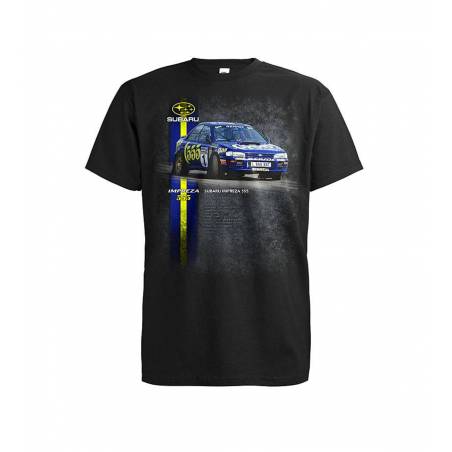 Black DC Subaru Impreza 555 T-shirt