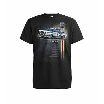 Black DC Fiat 131 AbarthT-shirt