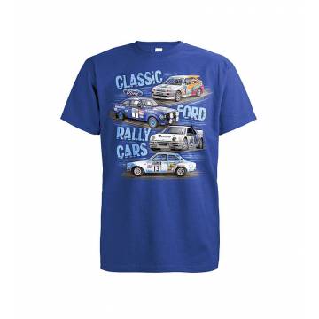 Royal sininen DC Classic Ford Rallycars T-paita