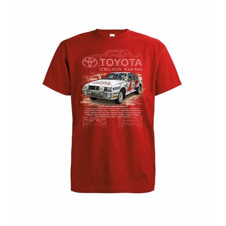Punainen DC Toyota Celica T-paita