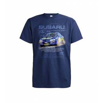 Tummansininen DC Subaru Impreza T-paita