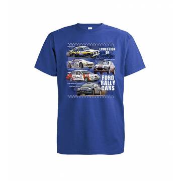 Royal sininen Ford Rallycars T-paita