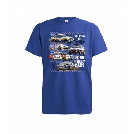 Royal sininen Ford Rallycars T-paita