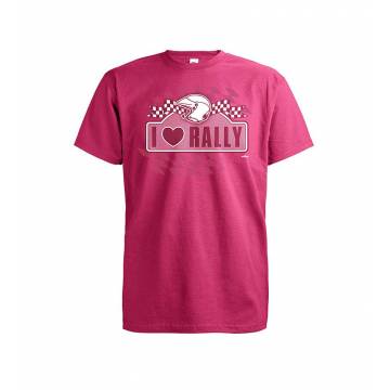 Fuchsia I Love Rally Regular Fit T-shirt
