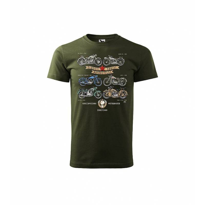 Military Green Classic Soviet Motorcycles T-shirt
