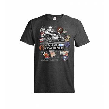 Dark melange gray DC Jarno Flying Finn T-shirt