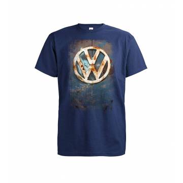 Navy Blue DC VW Rosted logo T-shirt