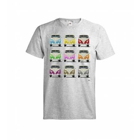 Heather Grey DC Colored Kleinbus T-shirt