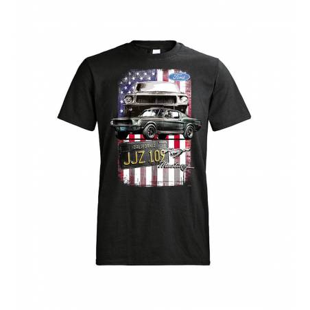 Black DC Bullitt Mustang T-shirt