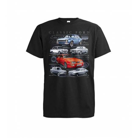 Black DC Classic Ford T-shirt